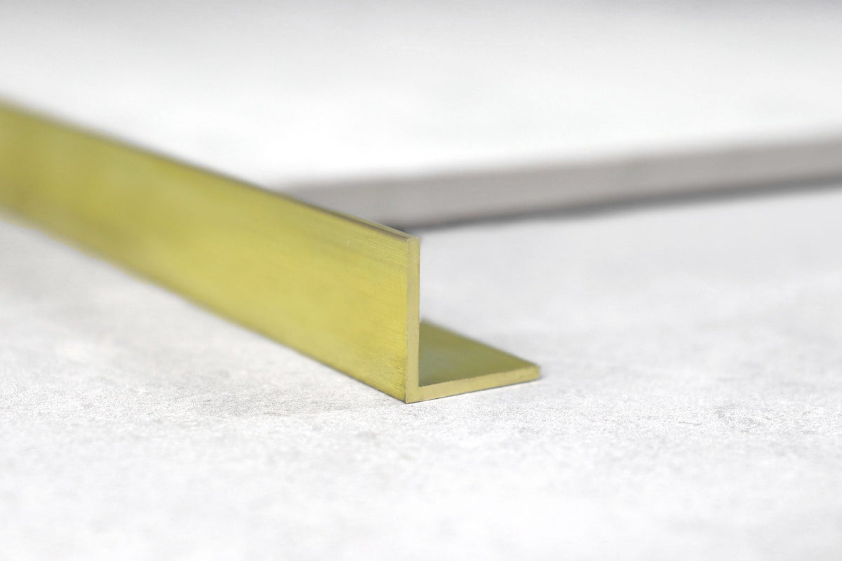 BAT Trims Brass & Stainless Steel Geometric Angle – tile trim photo