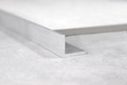BAT Trims Aluminium Geometric Angle mill finish – tile trim photo