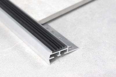 BAT Stairnosing Trim – 3m Lengths (Non-Slip Rubber Insert)