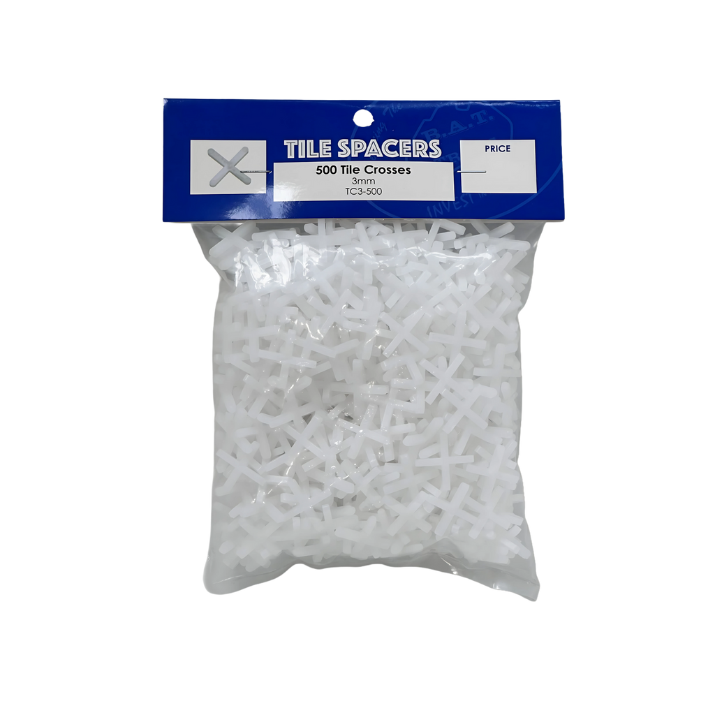 Bag of 500 white tile crosses