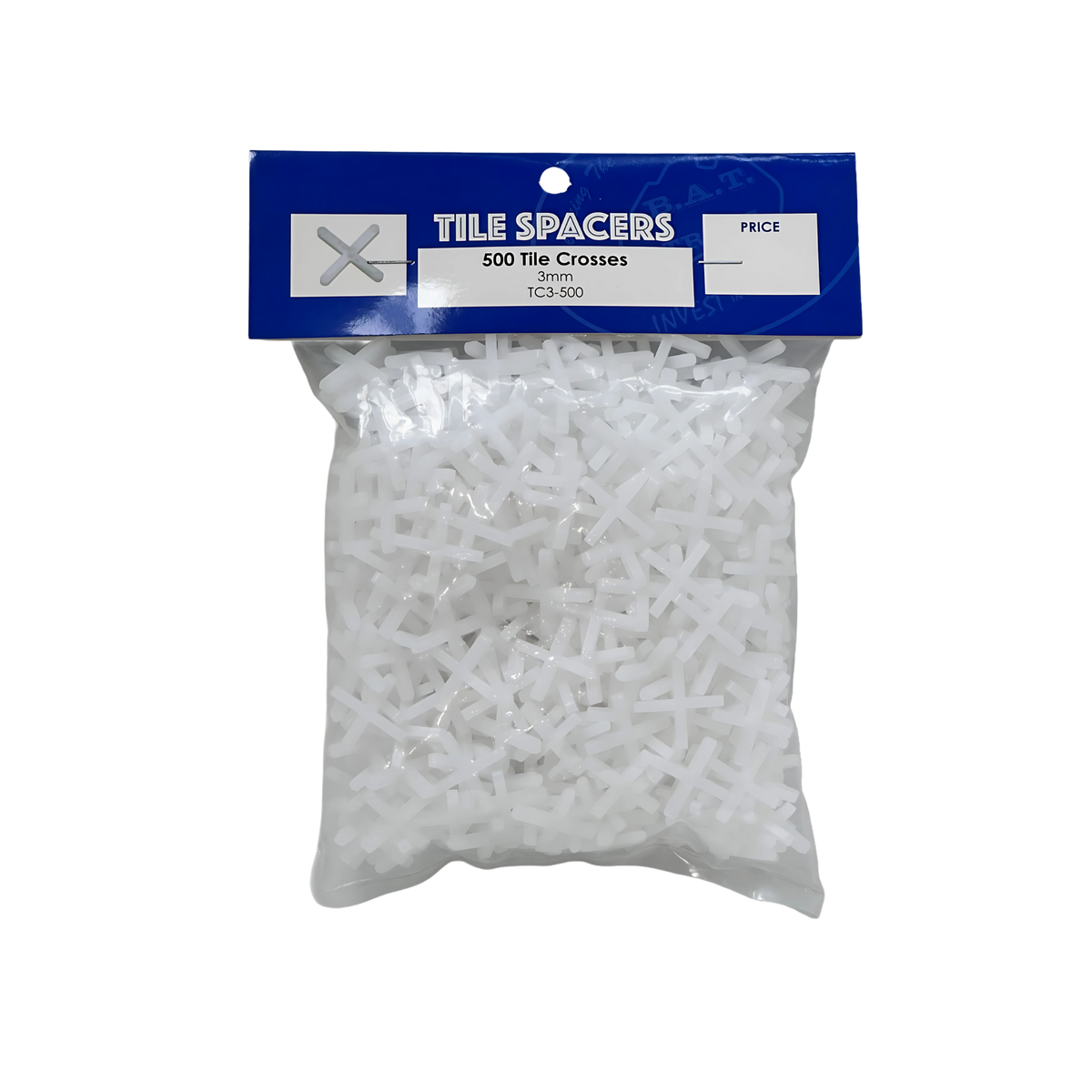 Bag of 500 white tile crosses