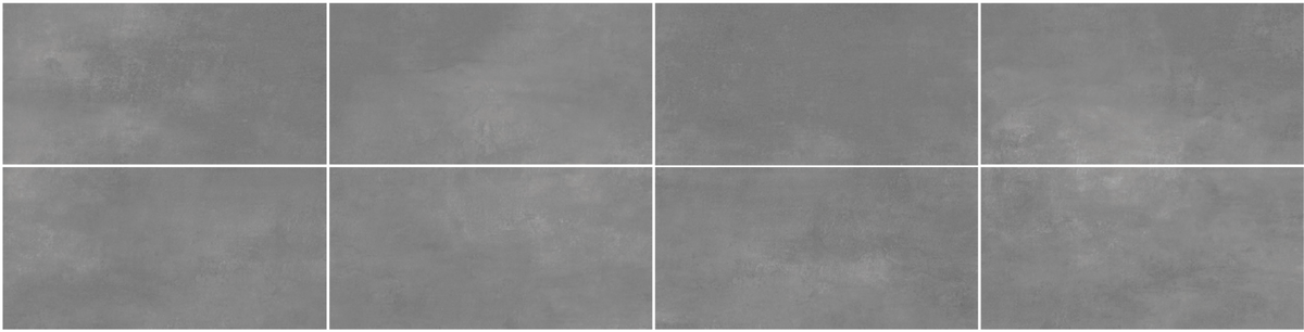 Cement Dark Grey 300 x 600 mm tiles, face variations