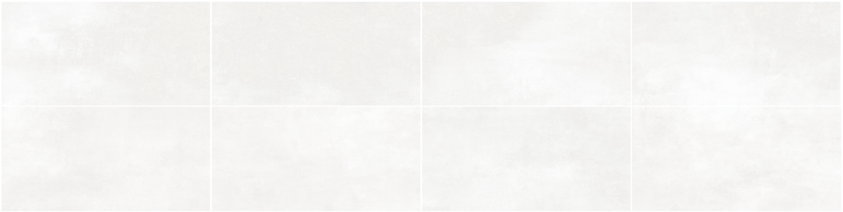 Cement White 300 x 600 mm tiles, face variations
