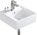 Chet wall hung basin, gloss white