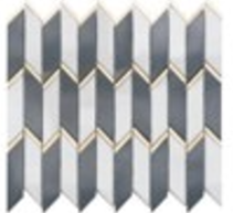 Crystal White Black Jade Mosaic Tile