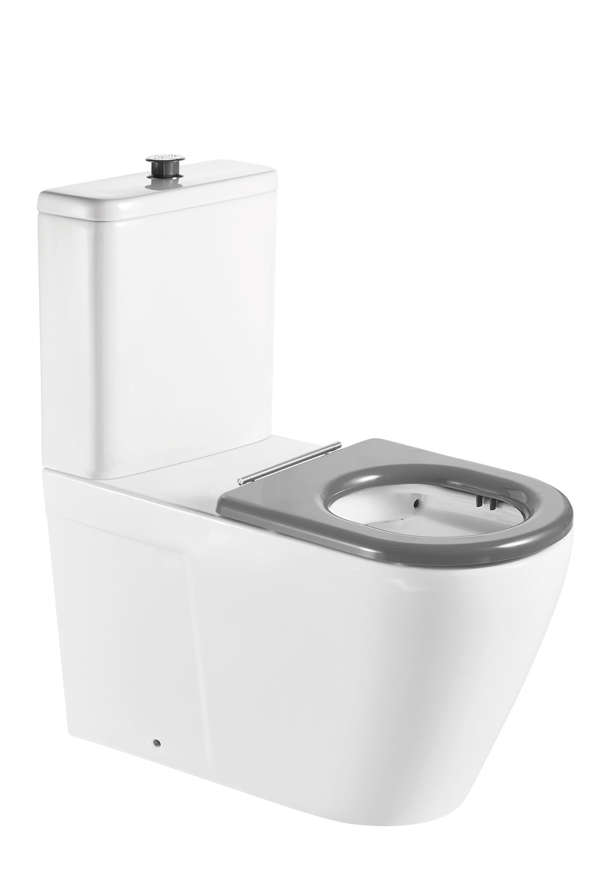 Edna Care Toilet Suite with grey contrast seat