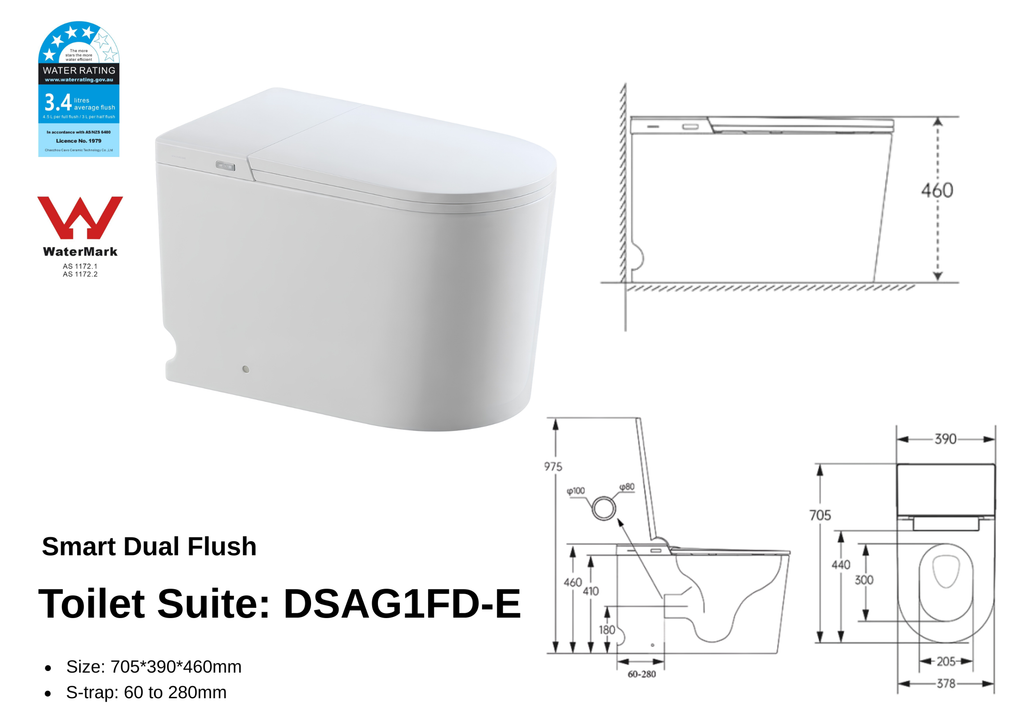 Crystal Prime Smart Toilet Suite