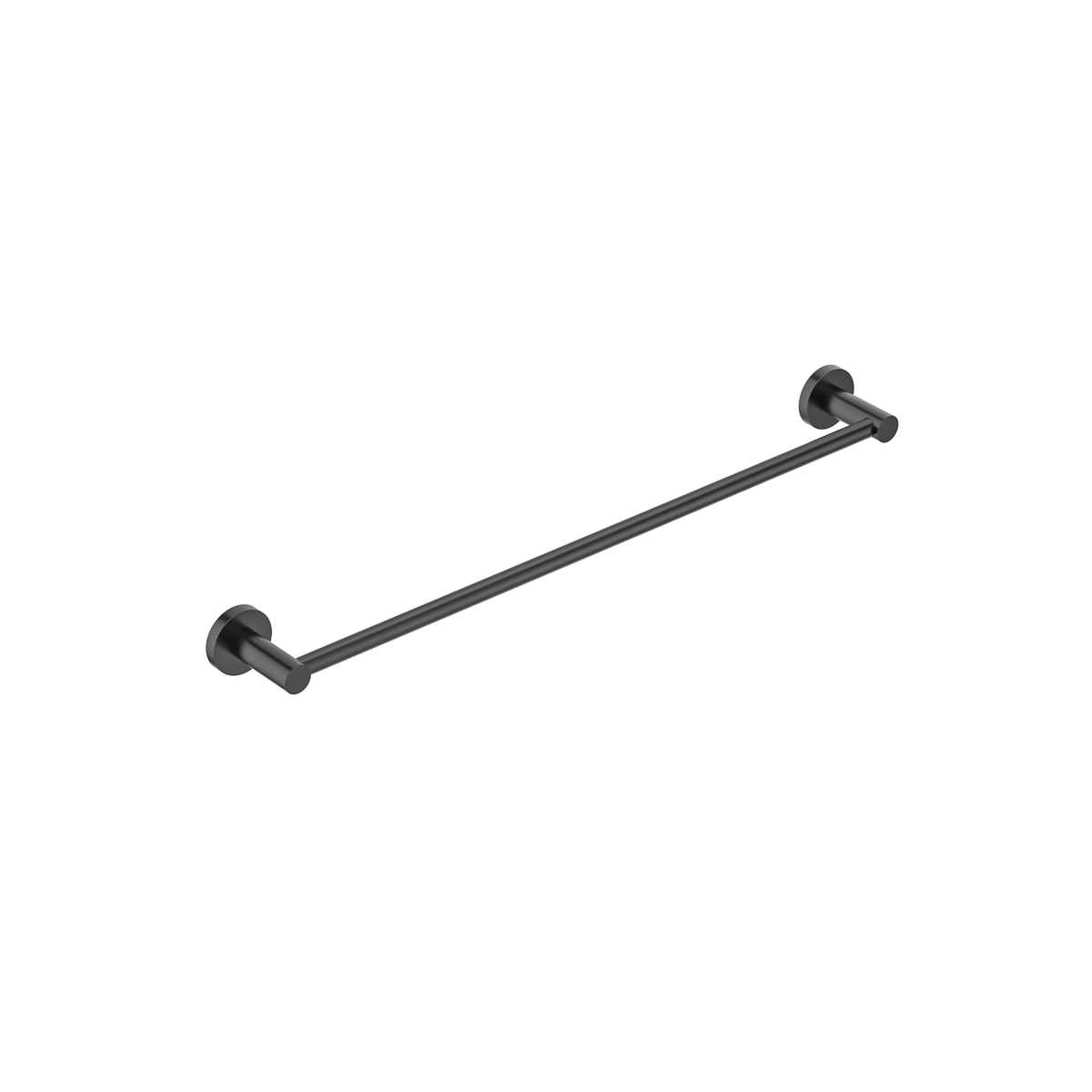 MELA BRUNO 600 Single Towel Rail, Light Gun Metal, BRU.TR.600S.GM