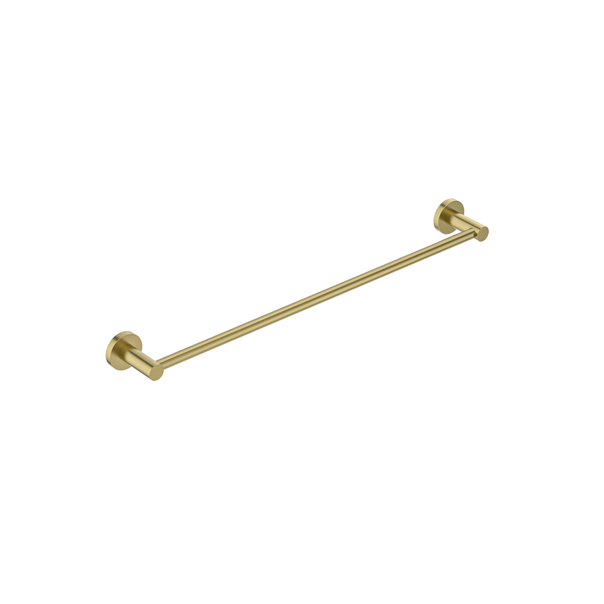 MELA BRUNO 600 Single Towel Rail, Brushed Brass, BRU.TR.600S.BB