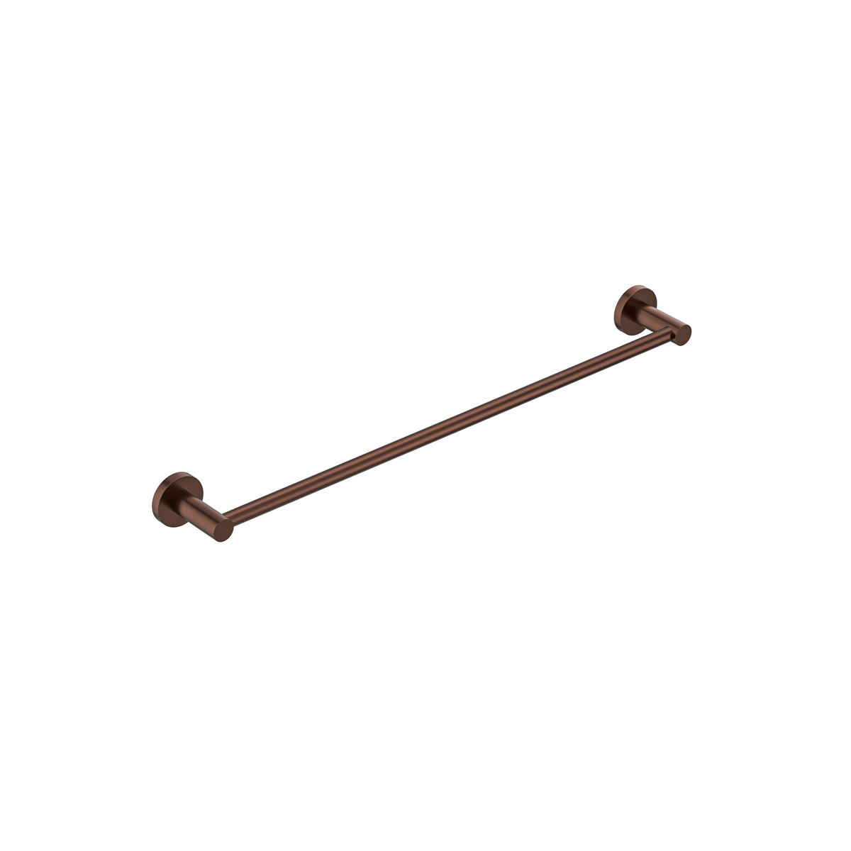 MELA BRUNO 600 Single Towel Rail, Brushed Copper, BRU.TR.600S.BC