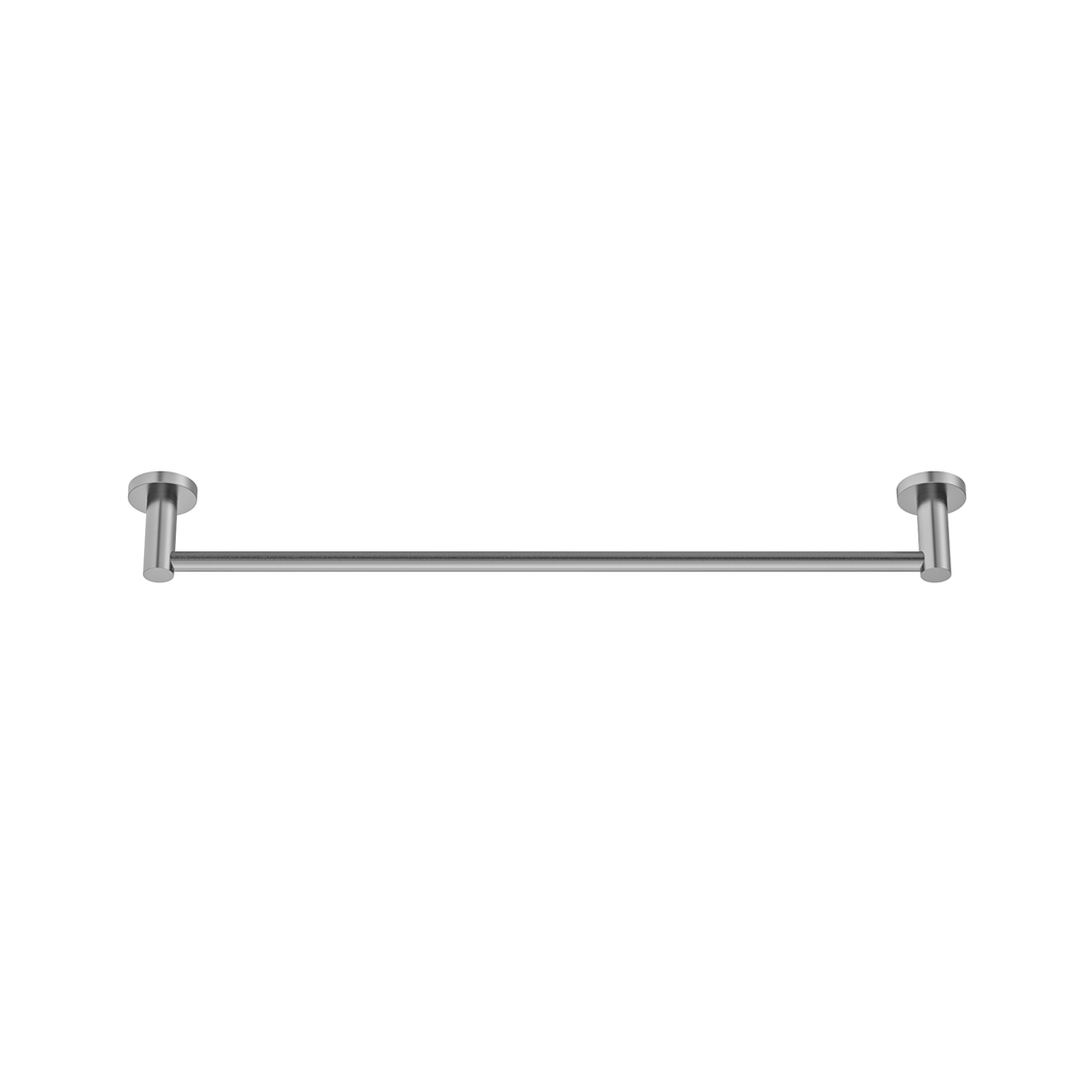 MELA BRUNO 600 Single Towel Rail in Brushed Nickel, view 3