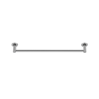 MELA BRUNO 600 Single Towel Rail in Brushed Nickel, view 3