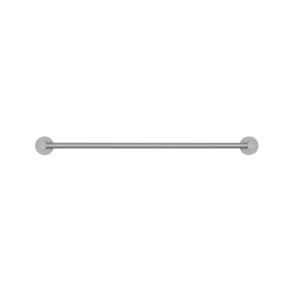MELA BRUNO 600 Single Towel Rail in Brushed Nickel, view 2