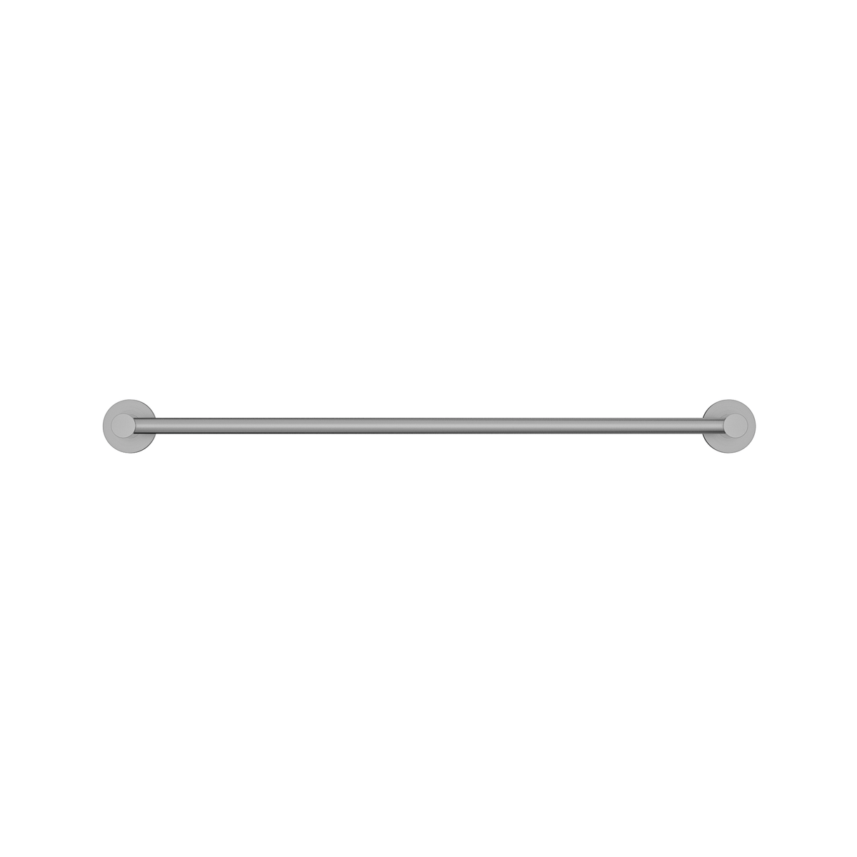 MELA BRUNO 600 Single Towel Rail in Brushed Nickel, view 2