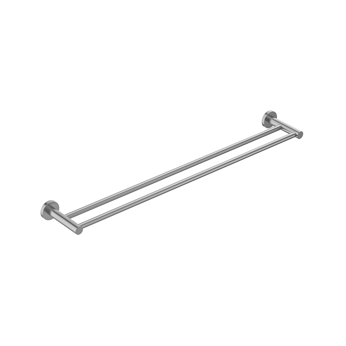 MELA BRUNO 800 Double Towel Rail, Brushed Nickel, BRU.TR.800D.BN