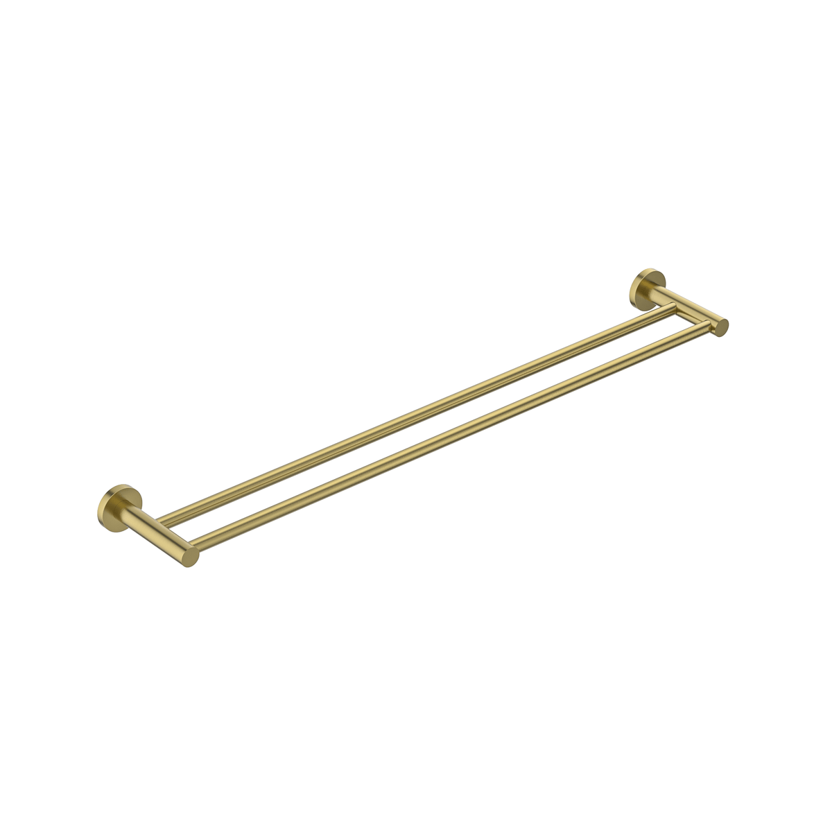 MELA BRUNO 800 Double Towel Rail, Brushed Brass, BRU.TR.800D.BB