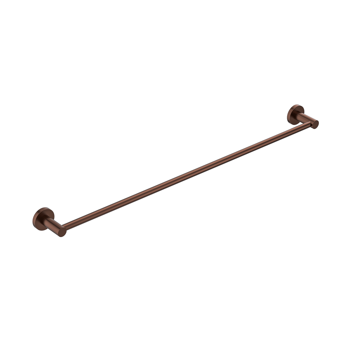 MELA BRUNO 800 Single Towel Rail, Brushed Copper, BRU.TR.800S.BC