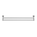 MELA BRUNO 800 Double Towel Rail in Brushed Nickel, view 3