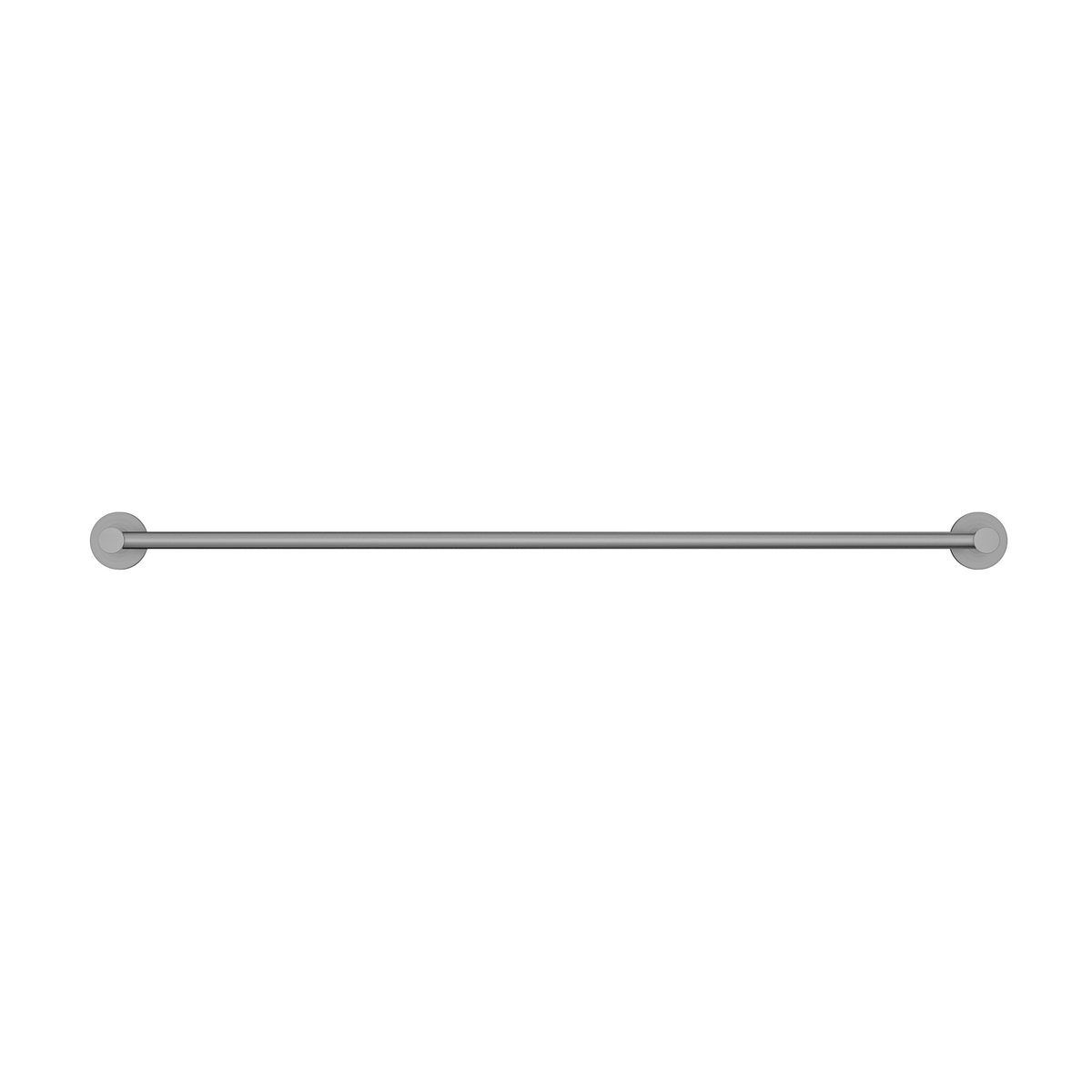 MELA BRUNO 800 Single Towel Rail in Brushed Nickel, view 2
