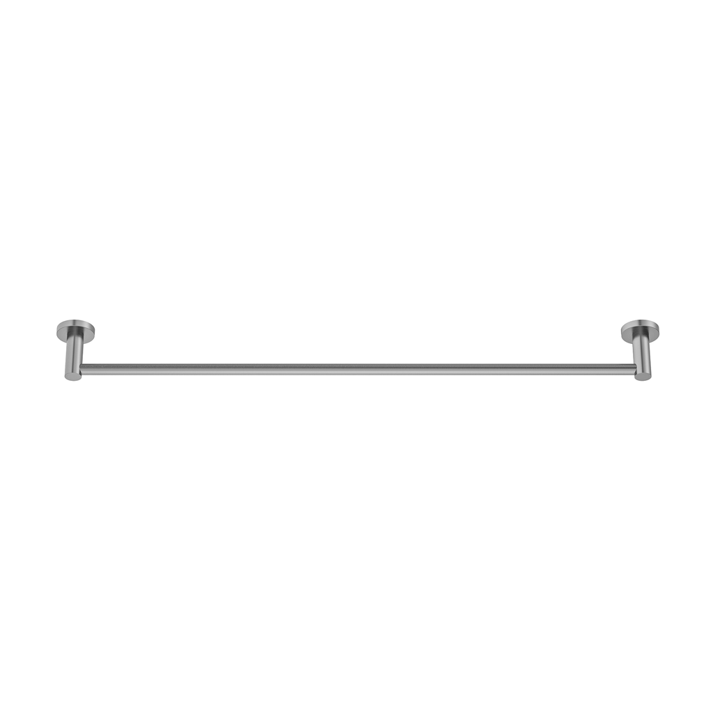 MELA BRUNO 800 Single Towel Rail in Brushed Nickel, view 3