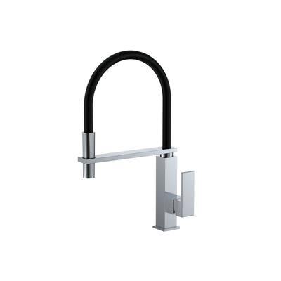 MELA CASSA Pull Out Sink Mixer with Black Hose