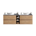 MELA CLARK 1800 Wall Hung Vanity with 4 Drawers & Open Shelves in Snafell