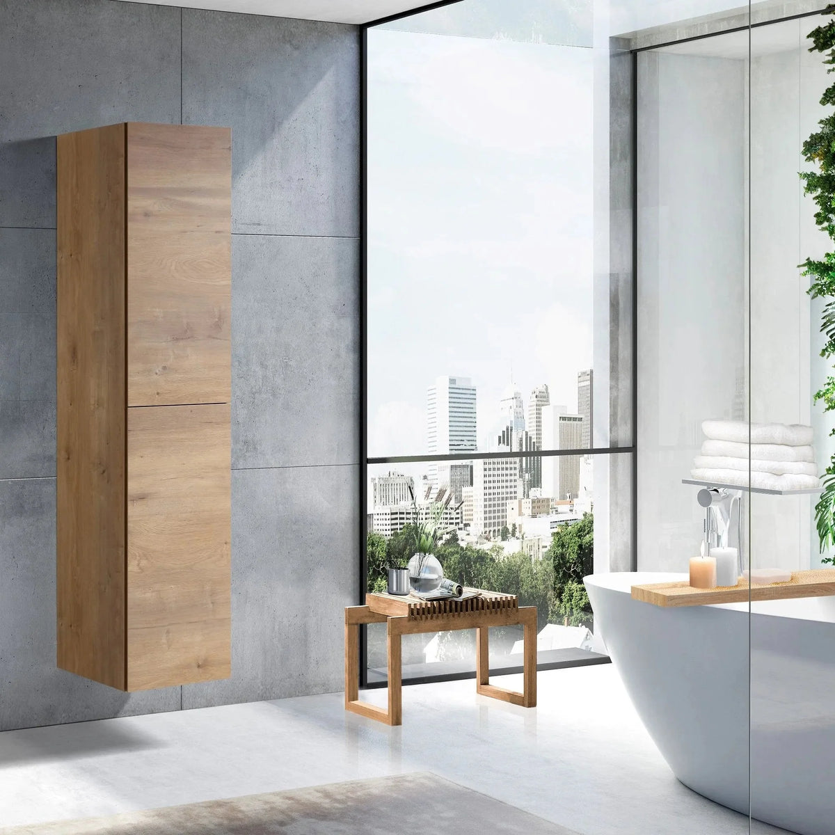 MELA CLARK 400 Wall Hung Tallboy in Snafell