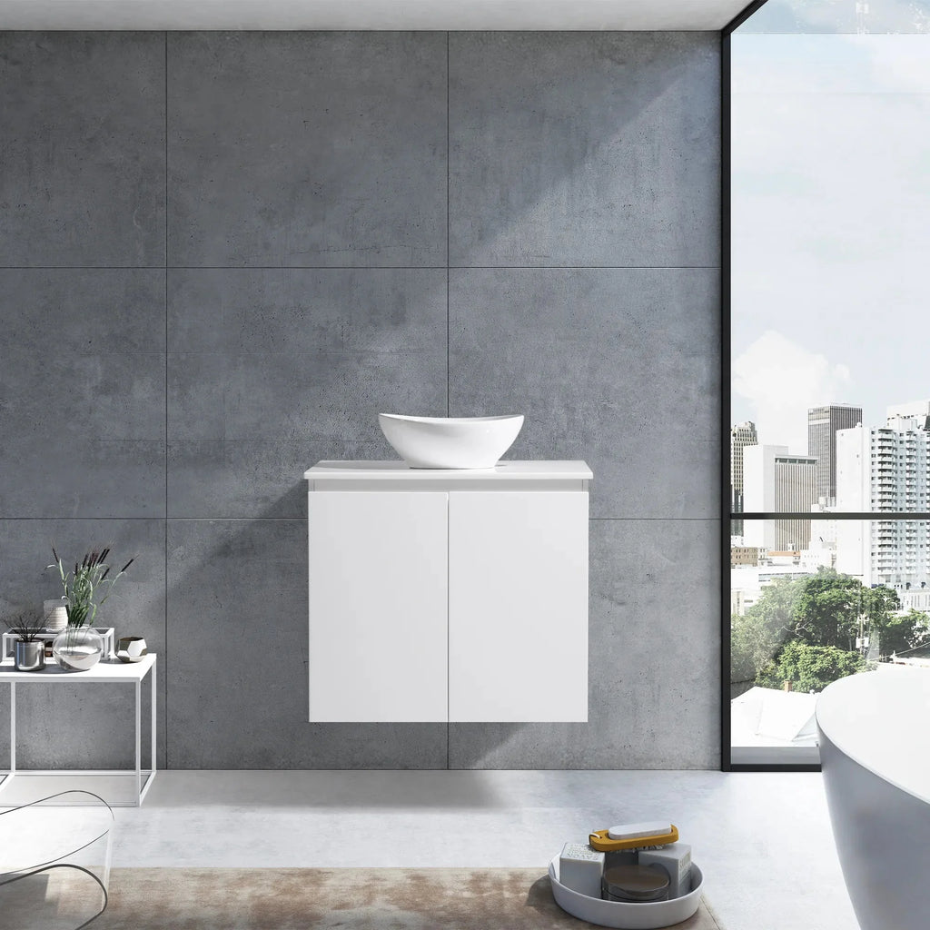 MELA CLARK 600 Wall Hung Vanity with Doors, view 2