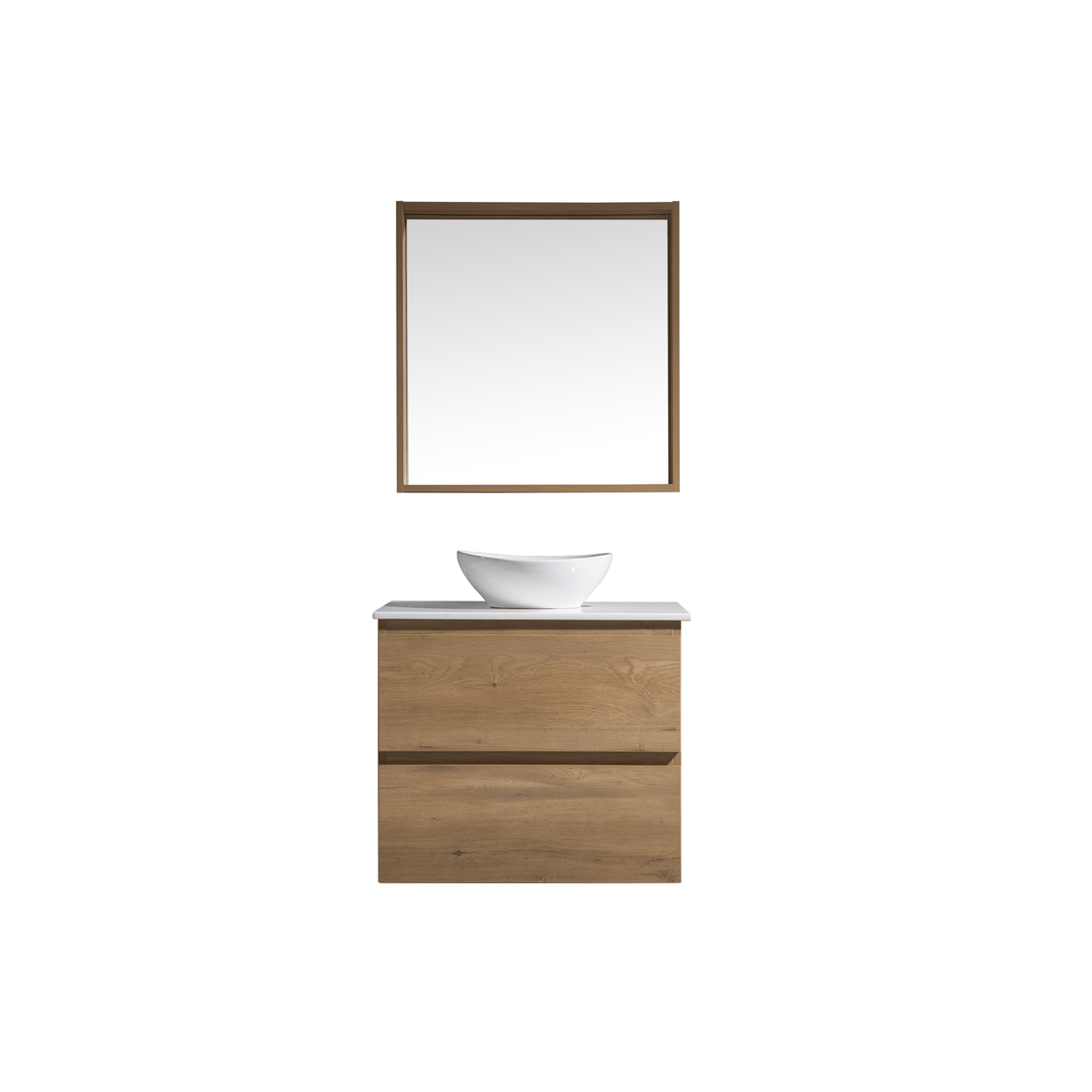 MELA CLARK 600 Wall Hung Vanity with 2 Drawers in Snafell