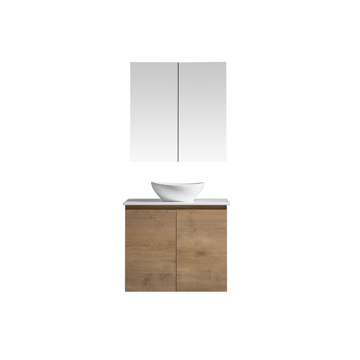 MELA CLARK 750 Wall Hung Vanity with Doors in Snafell