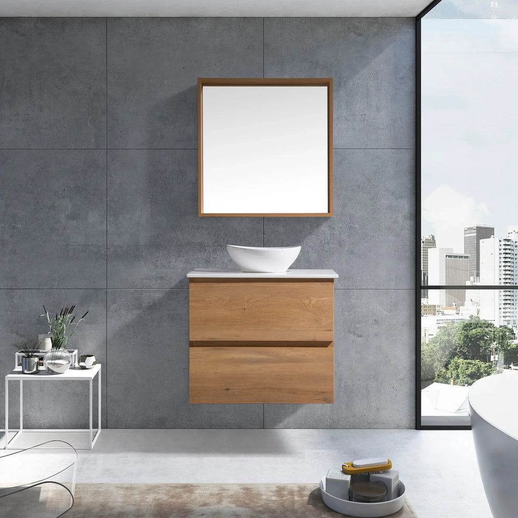 MELA CLARK 750 Wall Hung Vanity with 2 Drawers in Snafell