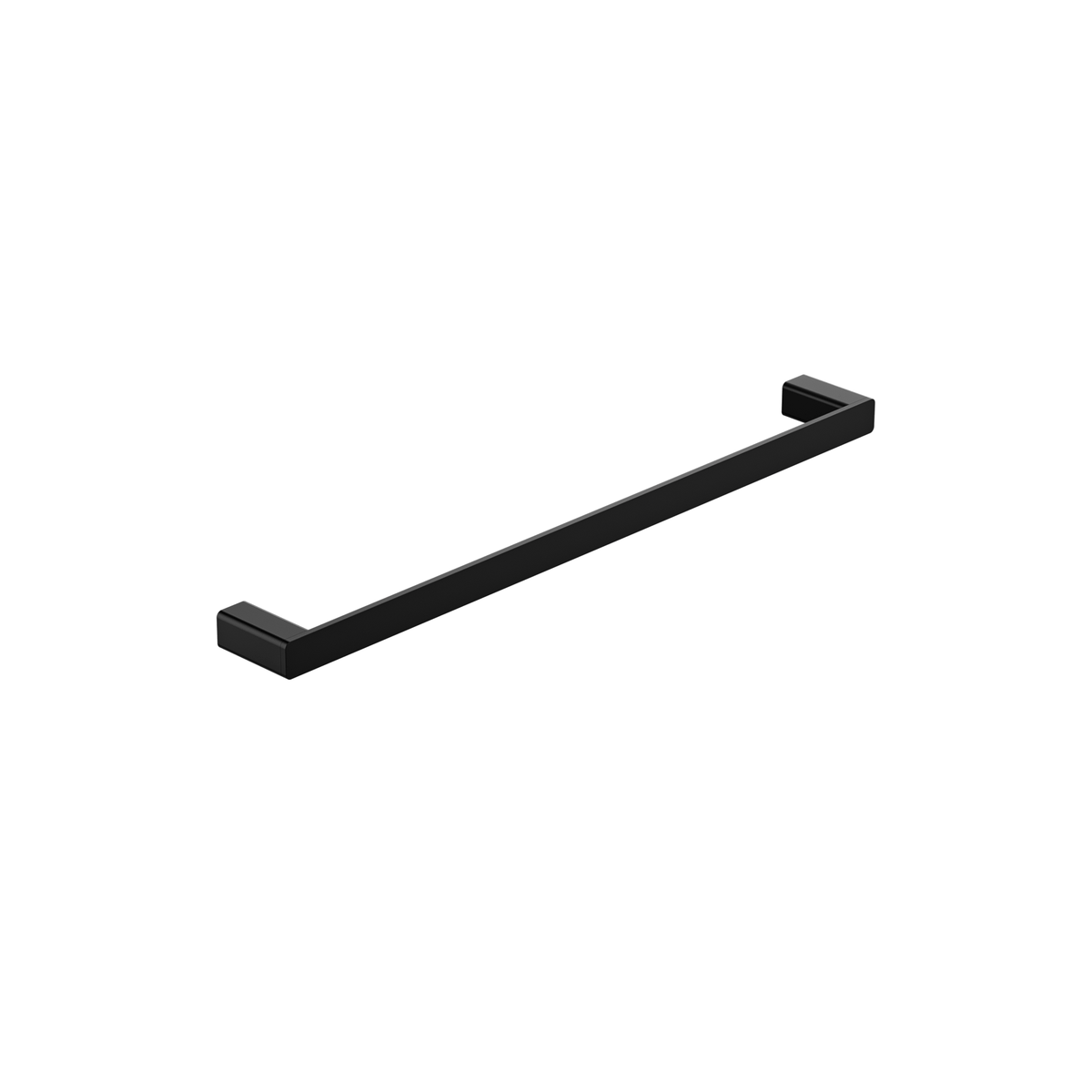 MELA FLOVA 600 Single Towel Rail, Matt Black, FLO.TR.600S.BK, view 1