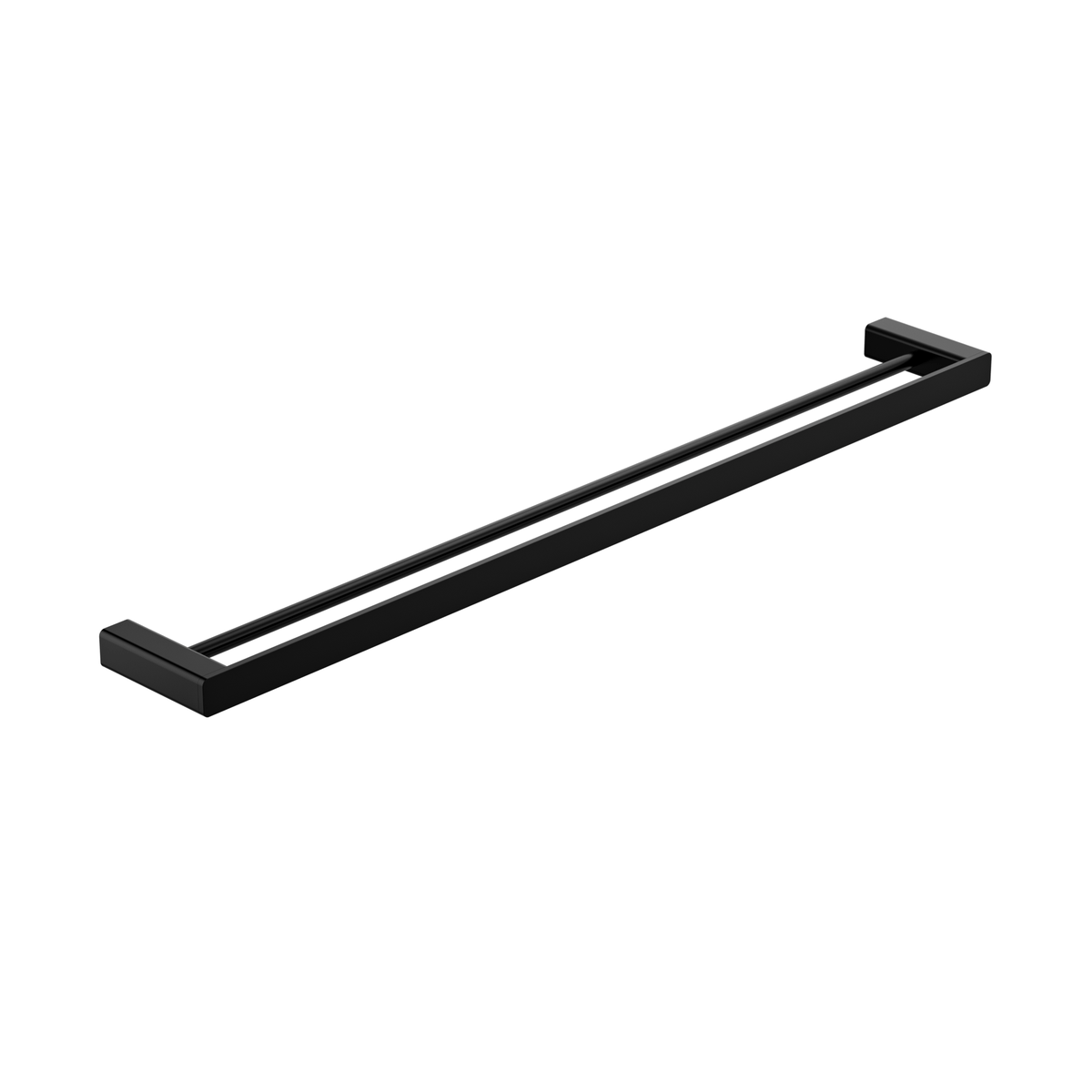 MELA FLOVA 800 Double Towel Rail, Matt Black, FLO.TR.800D.BK