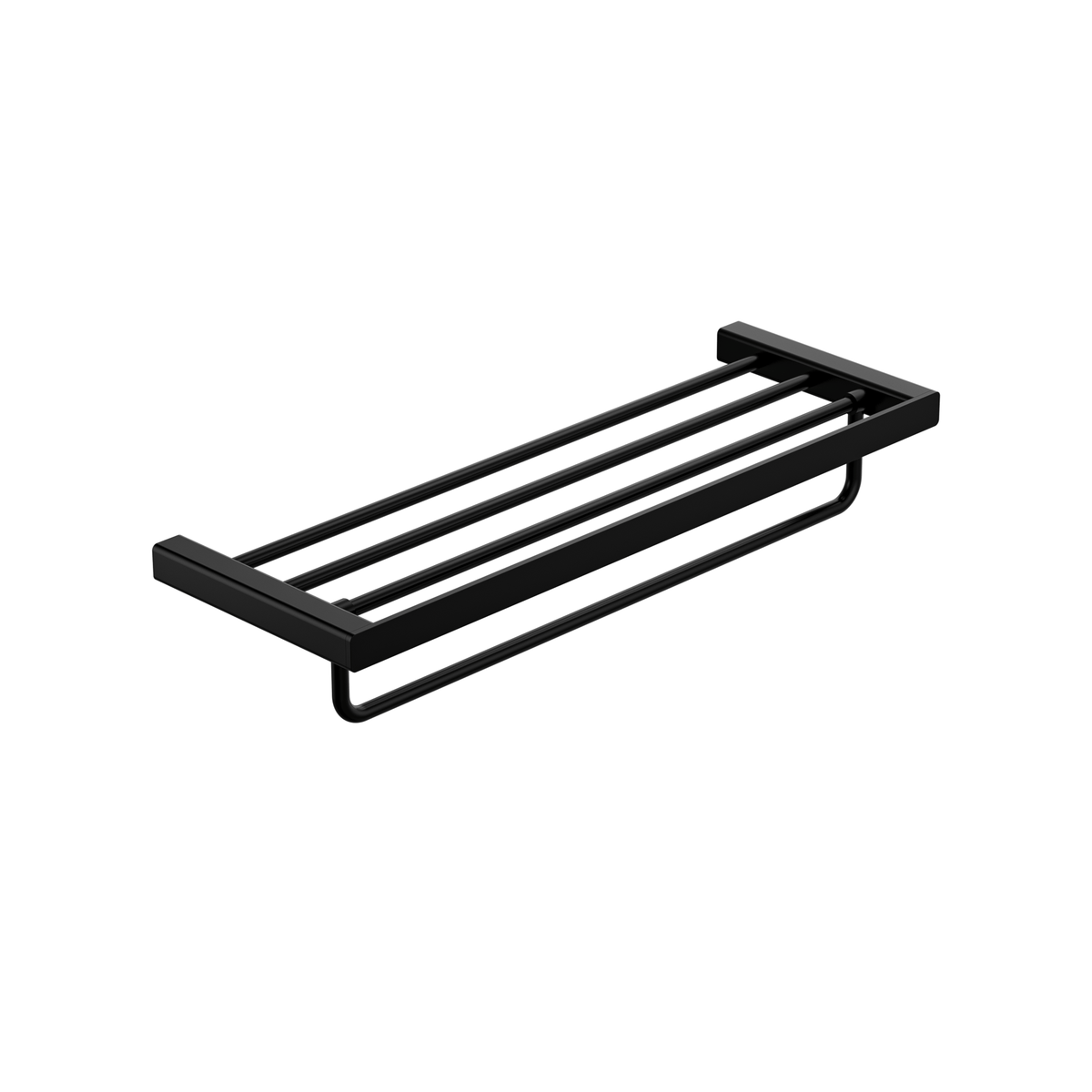 MELA FLOVA Bath Towel Shelf in Matt Black