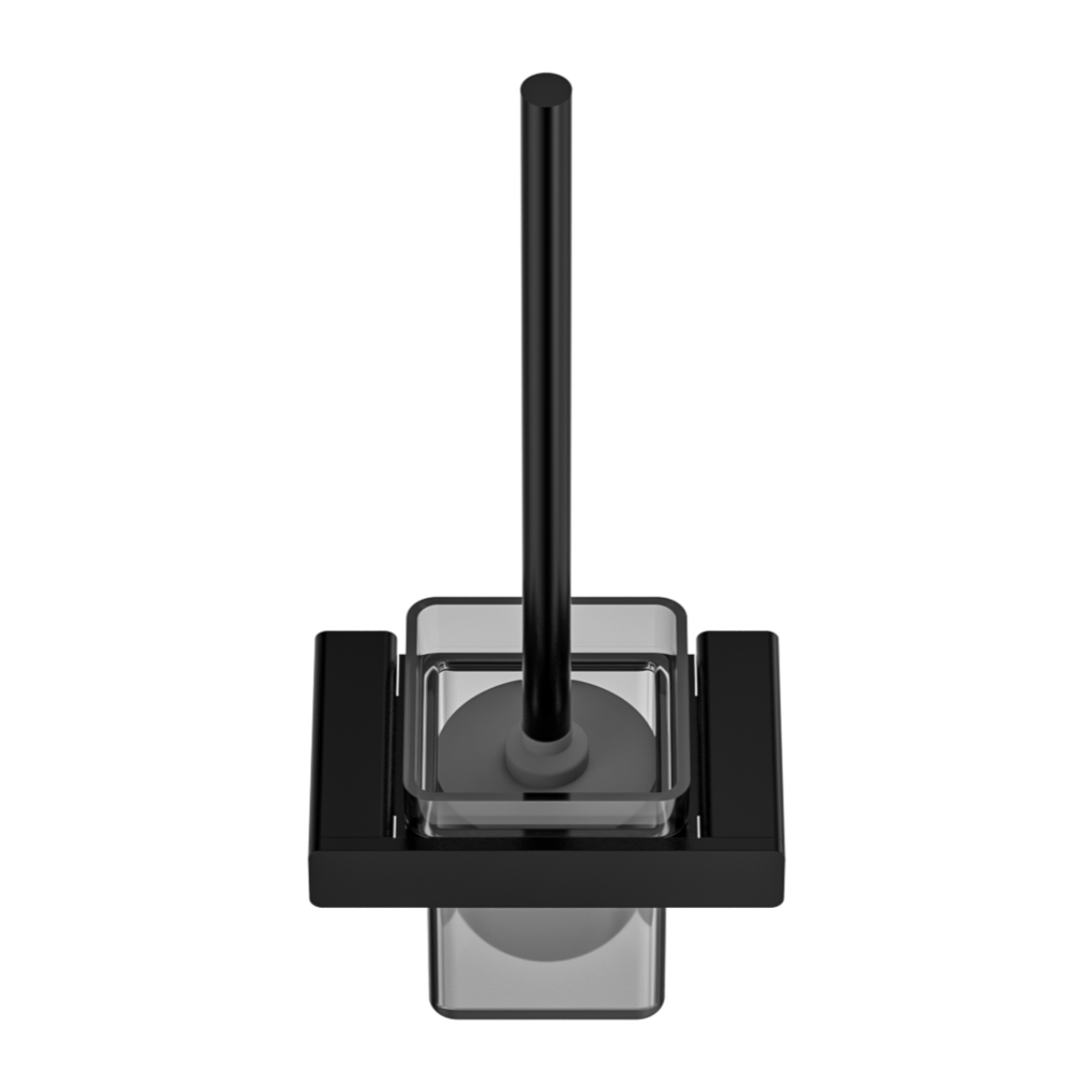 MELA FLOVA Toilet Brush Holder, Matt Black, FLO.TBH.001.BK