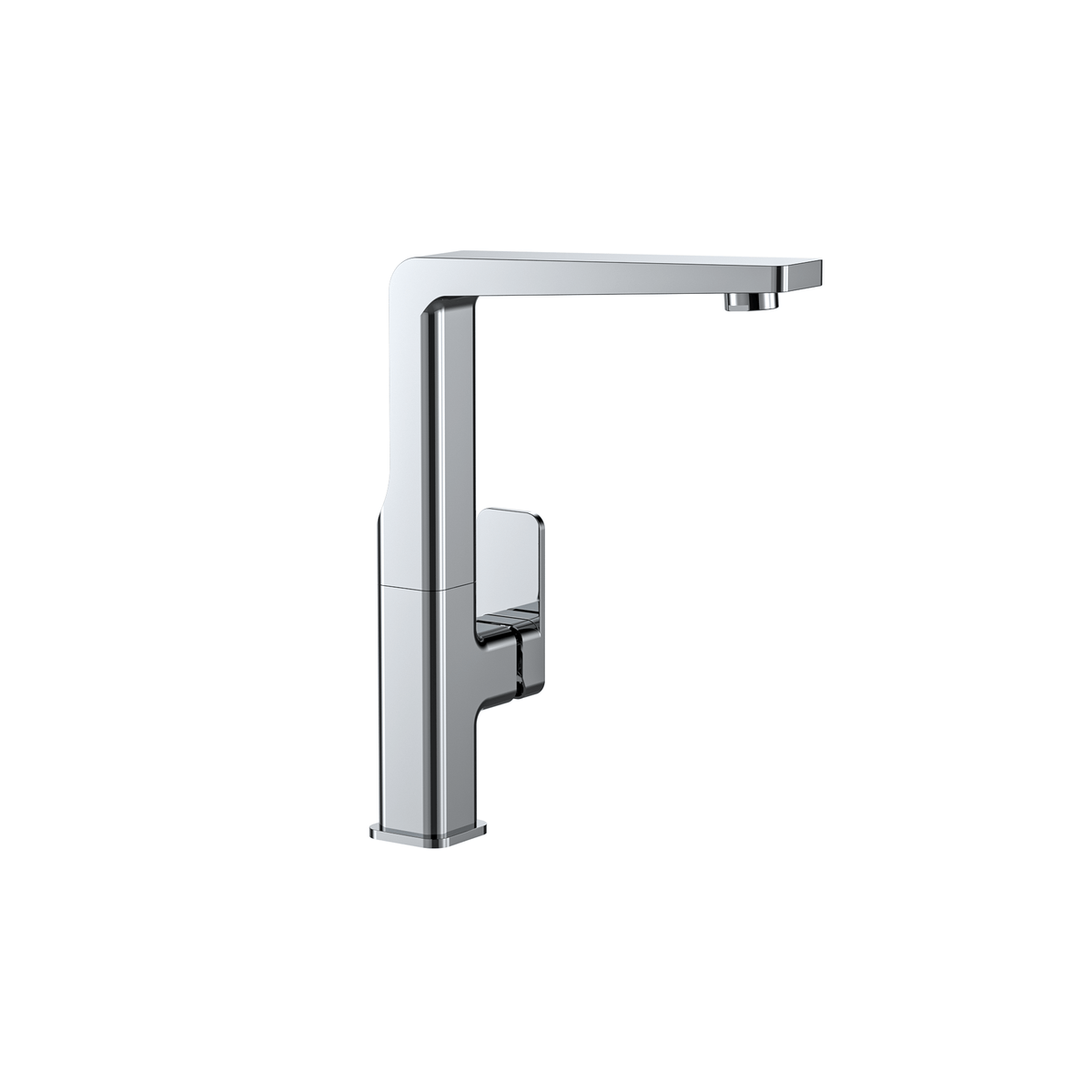 MELA FLOVA Gooseneck Kitchen Mixer in Chrome, view 2