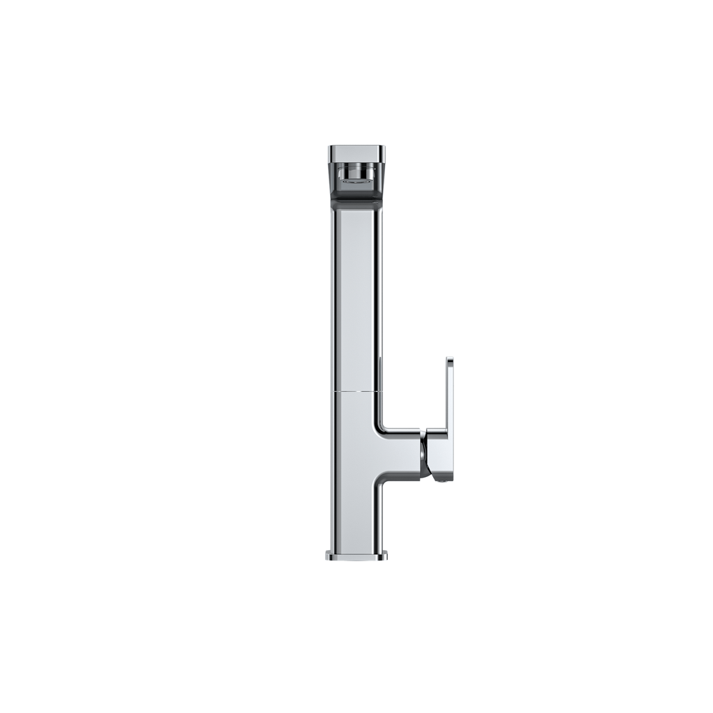 MELA FLOVA Gooseneck Kitchen Mixer in Chrome, view 3