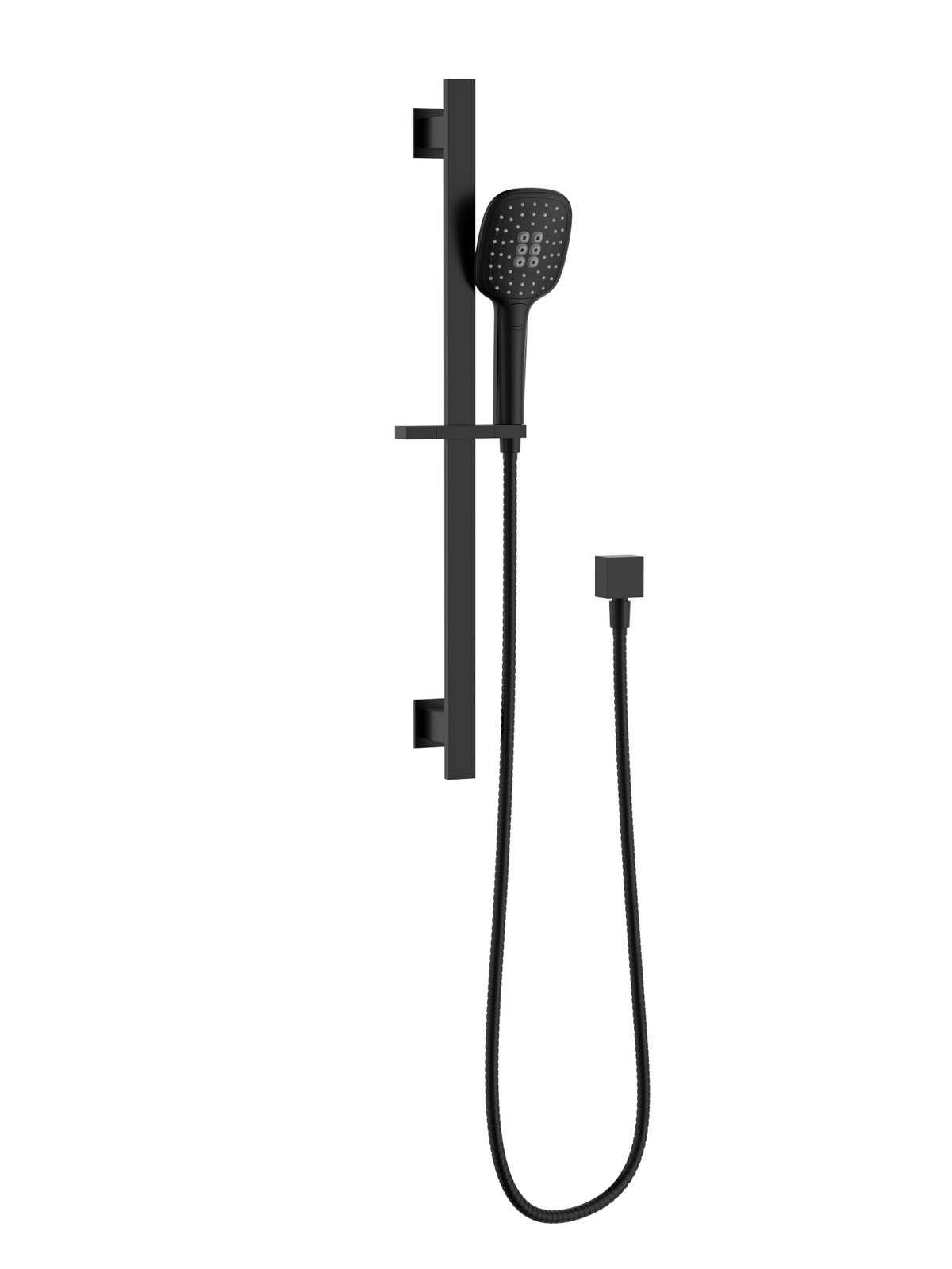 MELA FLOVA Hand Shower Set with Rail in Matt Black