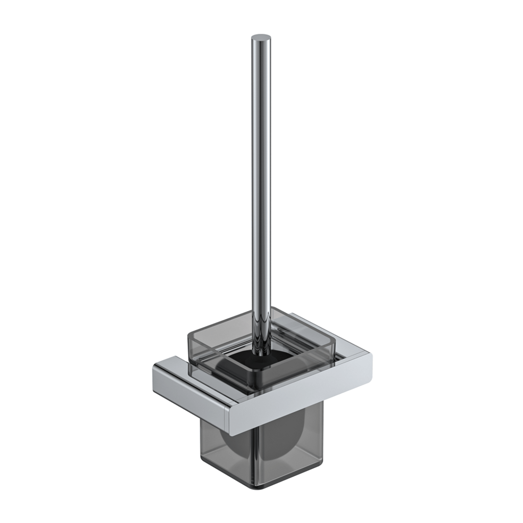 MELA FLOVA Toilet Brush Holder in Chrome, view 2