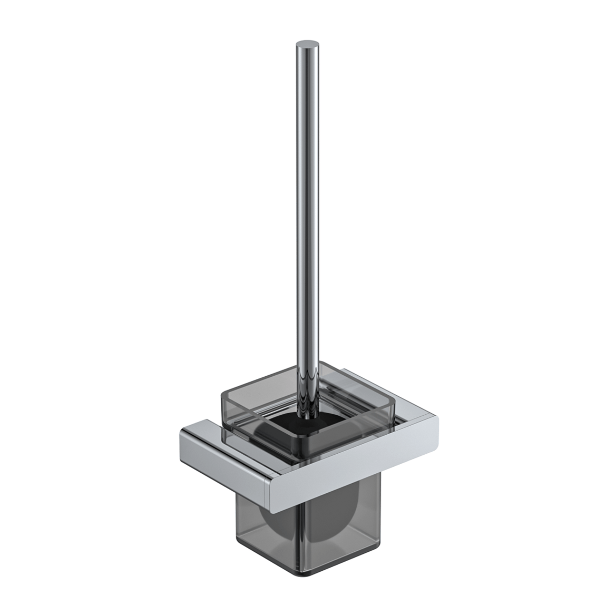 MELA FLOVA Toilet Brush Holder in Chrome, view 2