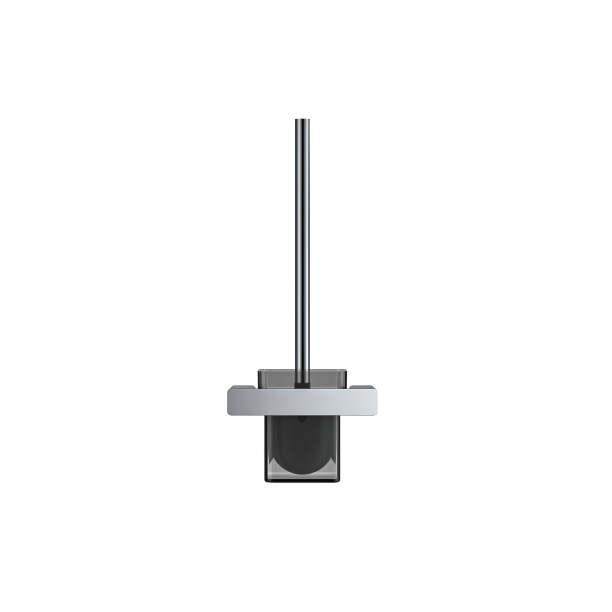 MELA FLOVA Toilet Brush Holder in Chrome, view 3
