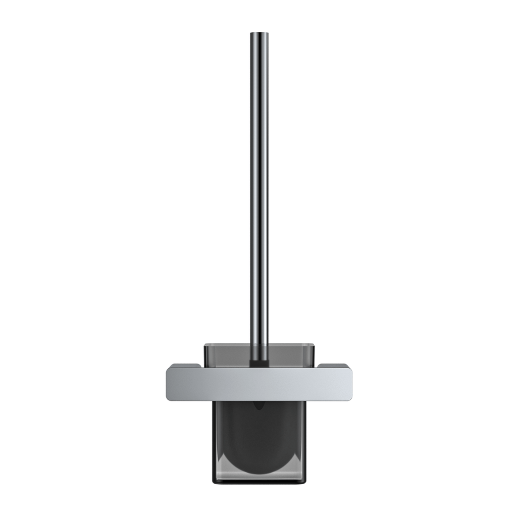 MELA FLOVA Toilet Brush Holder in Chrome, view 3