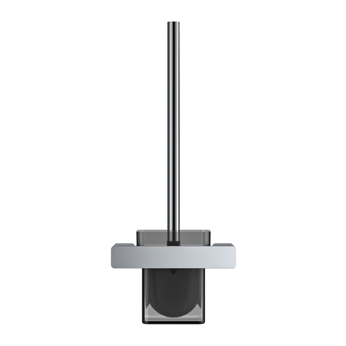 MELA FLOVA Toilet Brush Holder in Chrome, view 3