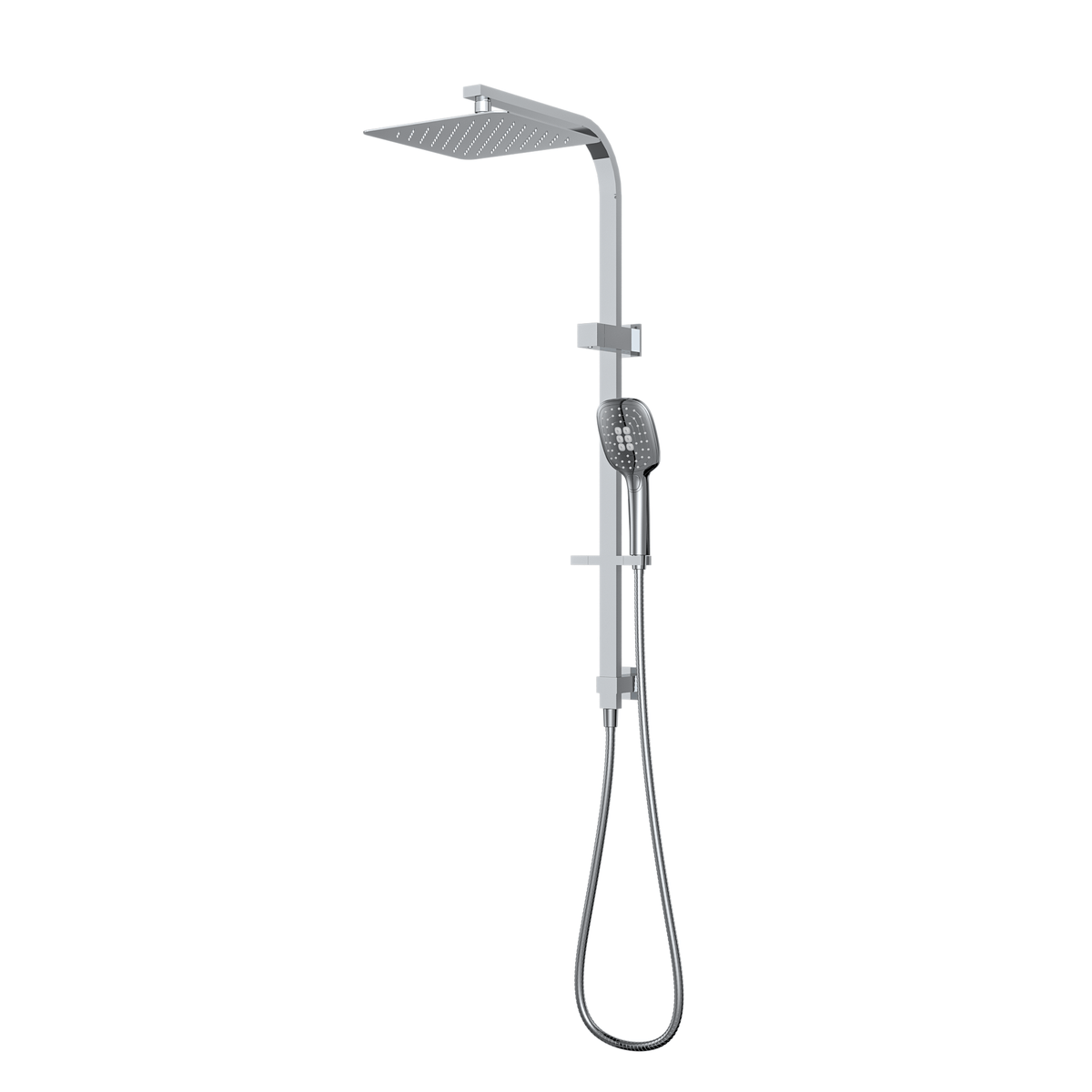 MELA FLOVA Combination Shower Set with Rail in Chrome, view 2