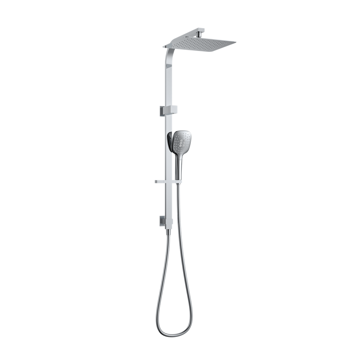 MELA FLOVA Combination Shower Set with Rail in Chrome