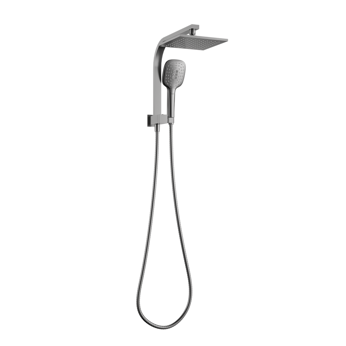 MELA FLOVA Combination Shower Set without Rail in Brushed Nickel