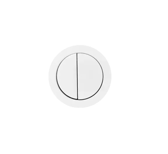 MELA Toilet Flush Button in Matt White