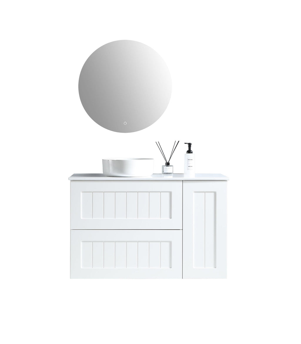 MELA HAMPTON 1050 Wall Hung Vanity with Door & Drawers