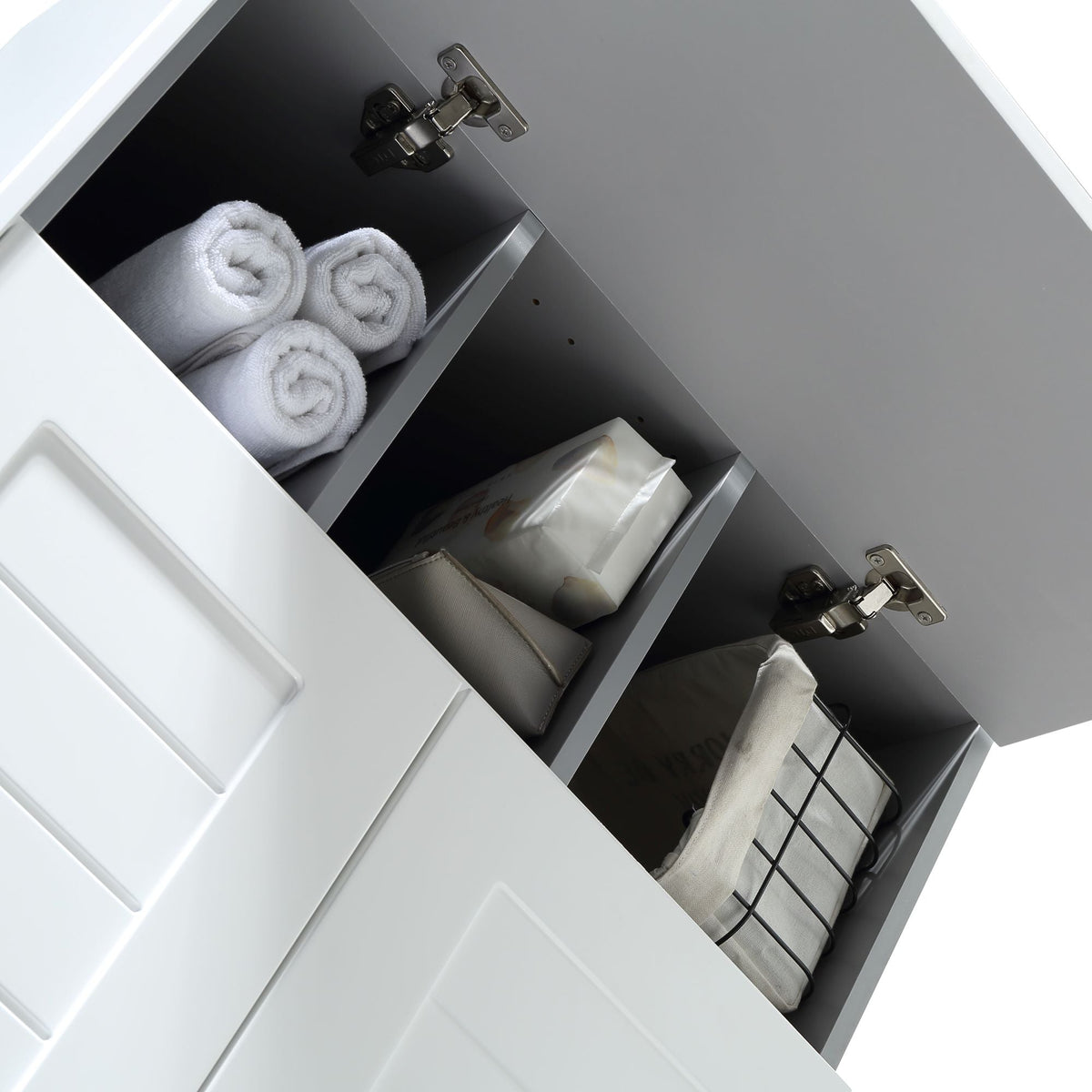MELA HAMPTON 900 Wall Hung Vanity with Door & Drawers, view 3