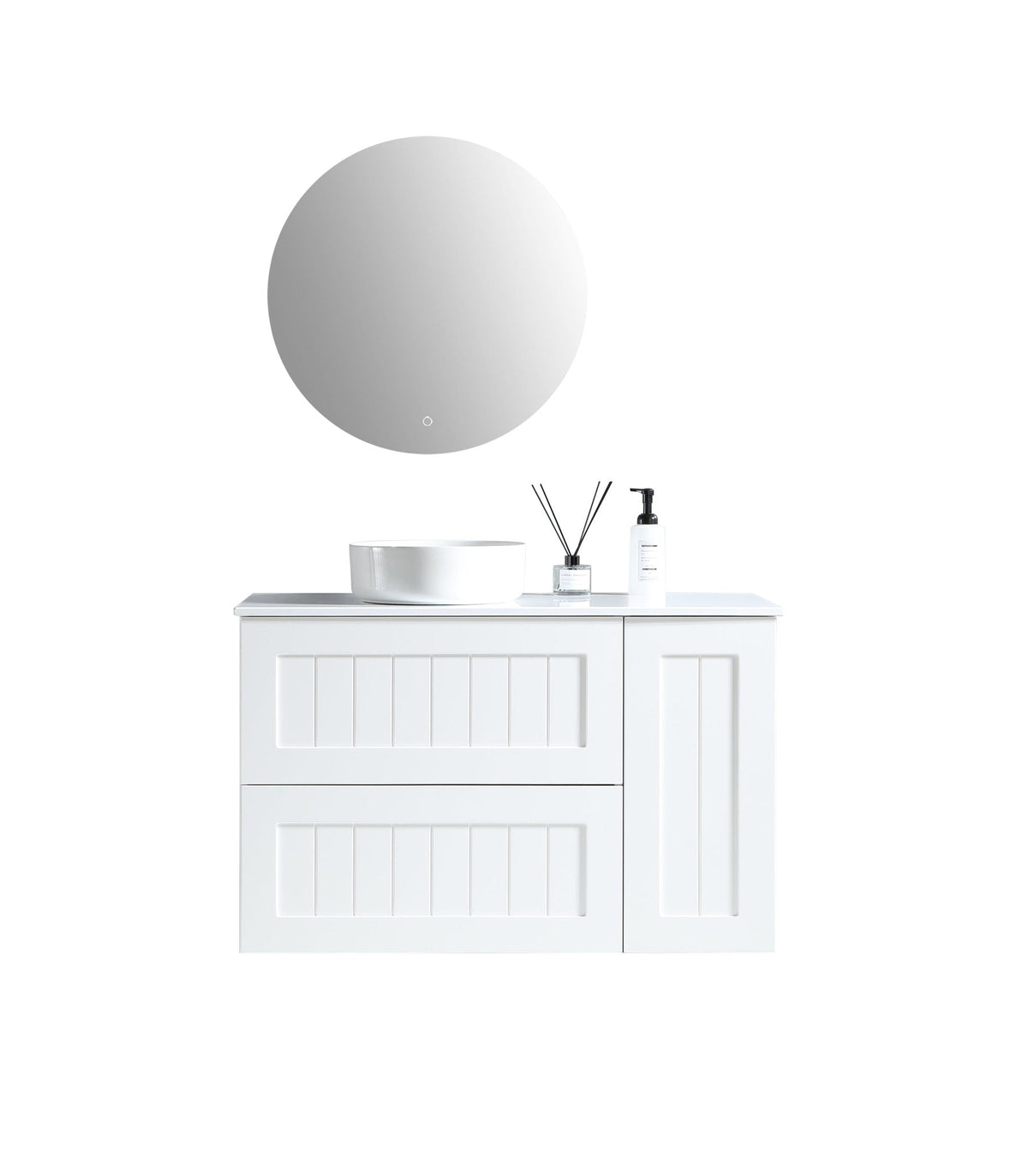 MELA HAMPTON 900 Wall Hung Vanity with Door & Drawers